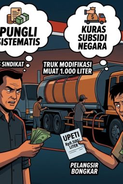SKANDAL SOLAR SPBU LUBUK SAKAT: Pelangsir Bongkar Setoran Rp9.500/Liter ke Wawan, Truk Modifikasi Kuras Subsidi Negara